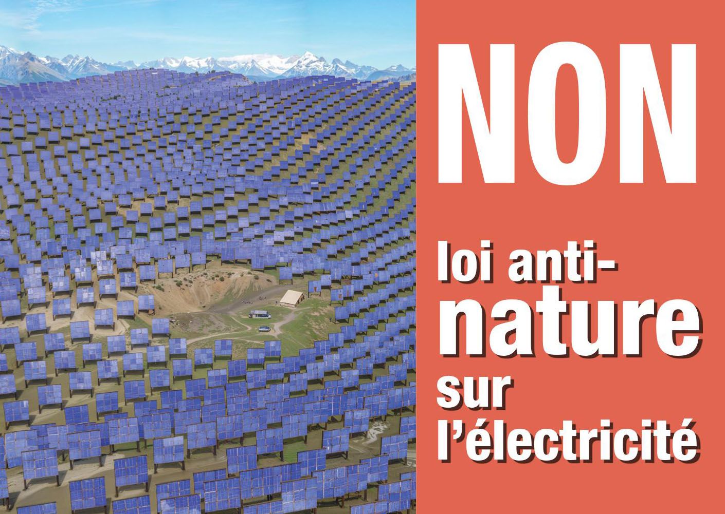 drapeau non à la loi sur l'électricité